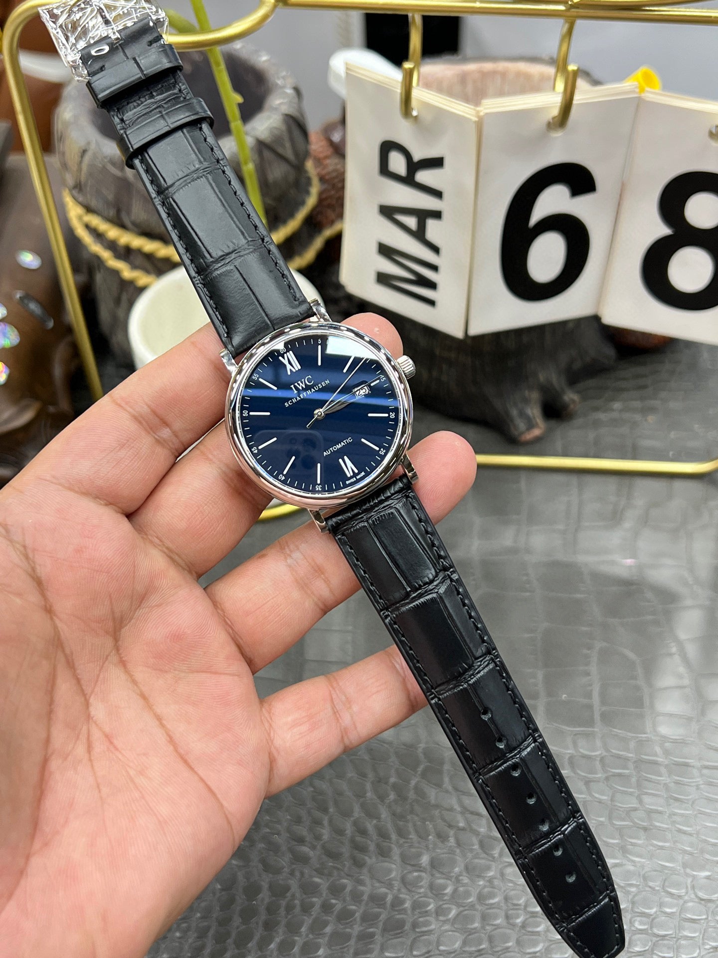 IWC Portofino Automatic 40mm – Ref. IW356512 (Blue Dial, Stainless Steel, Milanese Mesh Bracelet)