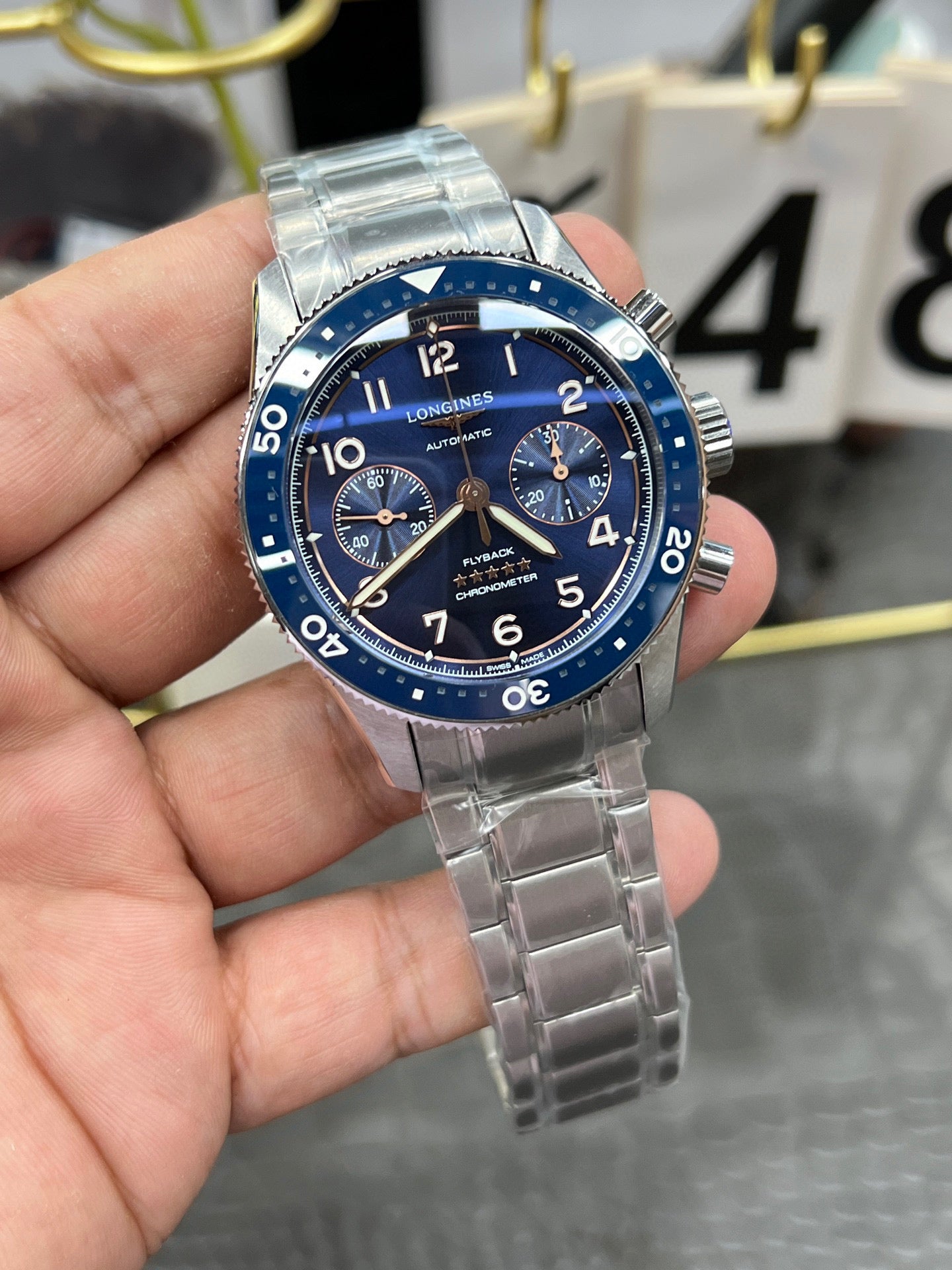 Longines Conquest V.H.P. Chronograph 41 mm – Ref. L3.821.4.93.6