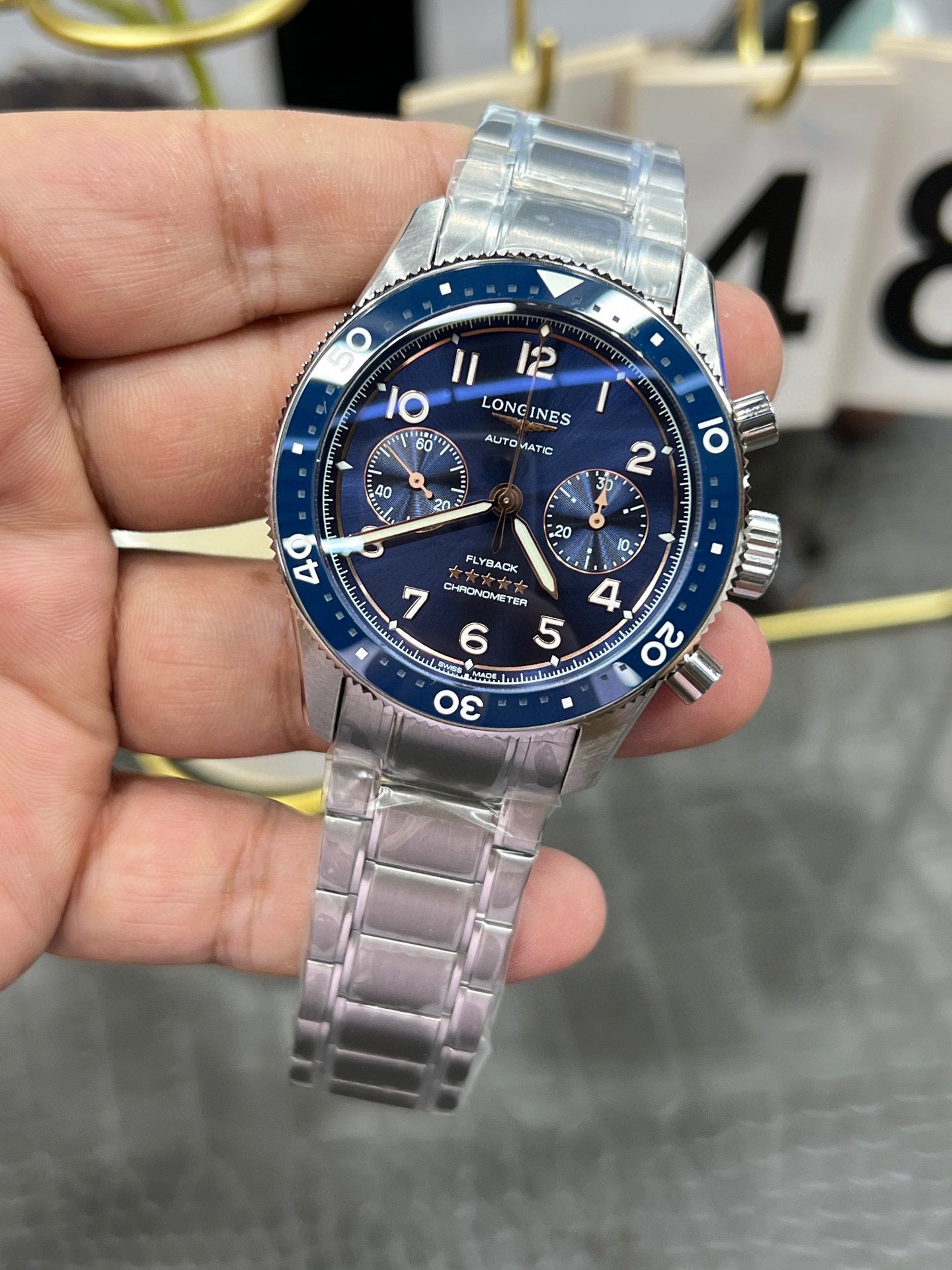 Longines Conquest V.H.P. Chronograph 41 mm – Ref. L3.821.4.93.6