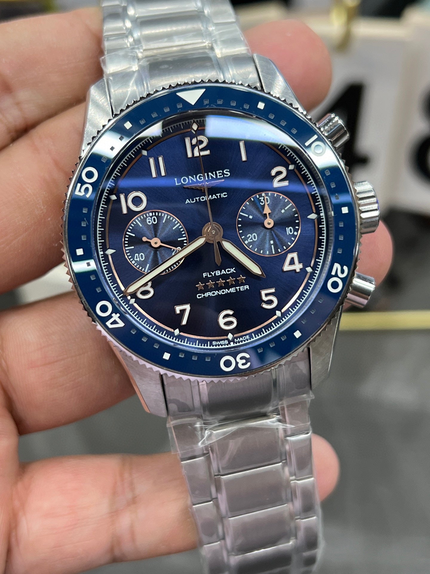Longines Conquest V.H.P. Chronograph 41 mm – Ref. L3.821.4.93.6