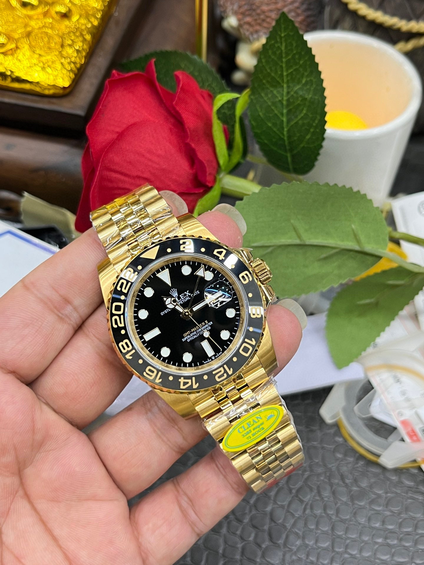 Rolex GMT-Master II 18K Yellow Gold (M126718GRNR-0001)