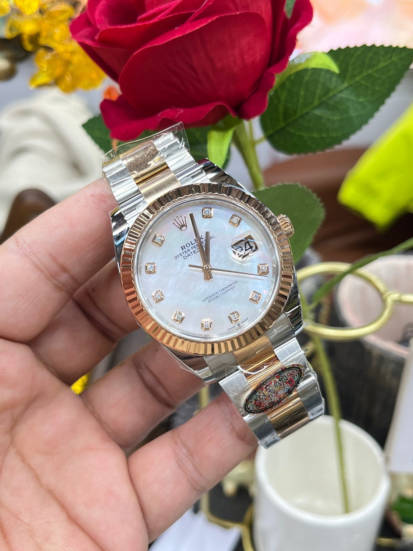 Rolex Datejust 41 126331-0013 (Rolex Datejust 41, сталь + розовое золото)