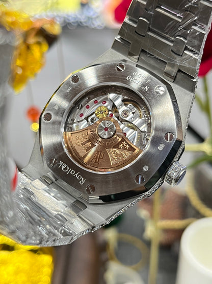 Audemars Piguet Royal Oak 15400 "Full Diamond Paved / Iced Out" – Custom Edition