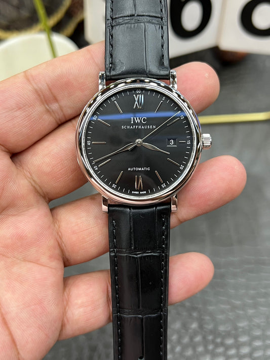IWC Portofino Automatic 40mm – Ref. IW356502 (Black Dial, Stainless Steel)