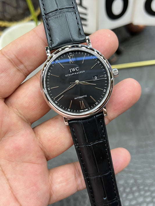 IWC Portofino Automatic 40mm – Ref. IW356502 (Black Dial, Stainless Steel)