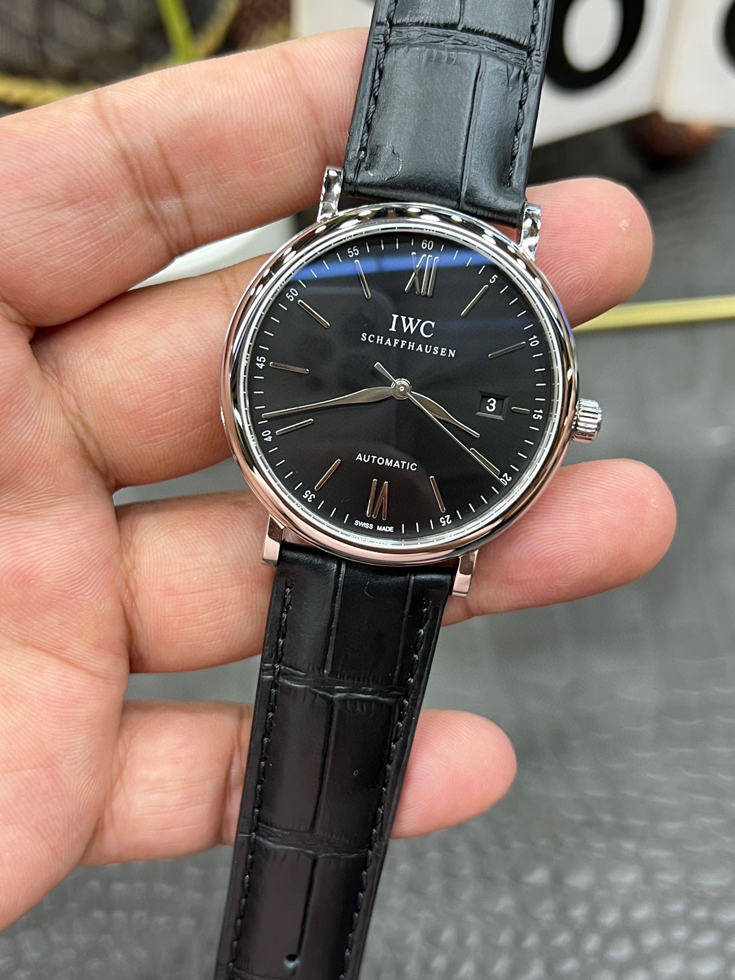 IWC Portofino Automatic 40mm – Ref. IW356502 (Black Dial, Stainless Steel)
