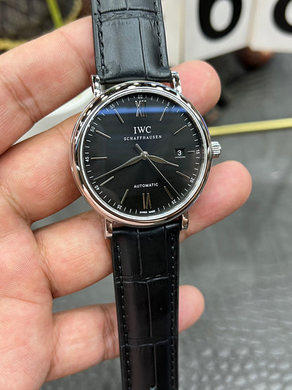 IWC Portofino Automatic 40mm – Ref. IW356502 (Black Dial, Stainless Steel)