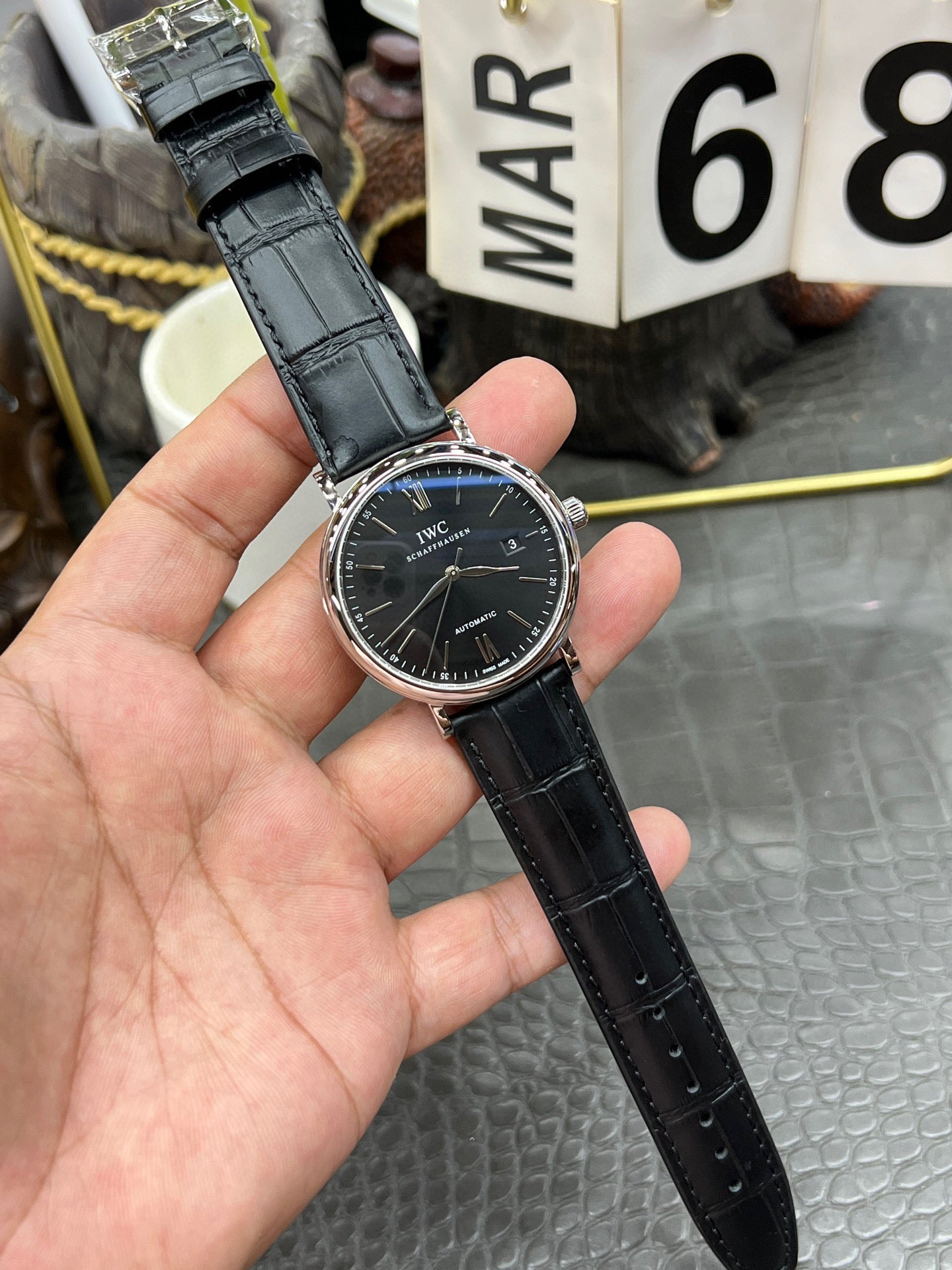IWC Portofino Automatic 40mm – Ref. IW356502 (Black Dial, Stainless Steel)