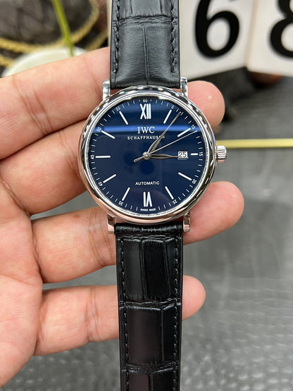 IWC Portofino Automatic 40mm – Ref. IW356512 (Blue Dial, Stainless Steel, Milanese Mesh Bracelet)