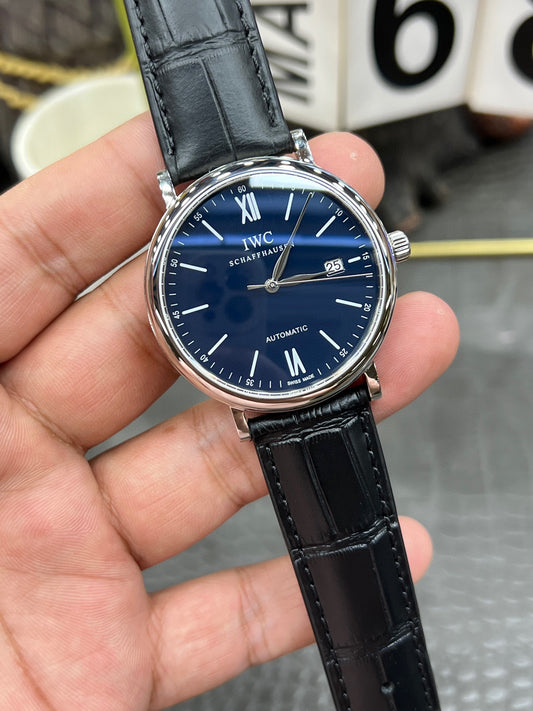 IWC Portofino Automatic 40mm – Ref. IW356512 (Blue Dial, Stainless Steel, Milanese Mesh Bracelet)