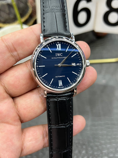 IWC Portofino Automatic 40mm – Ref. IW356512 (Blue Dial, Stainless Steel, Milanese Mesh Bracelet)