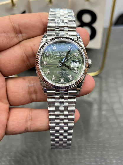 Rolex Datejust 36 mm – Ref. 126234-0055 (Palm Motif Dial)