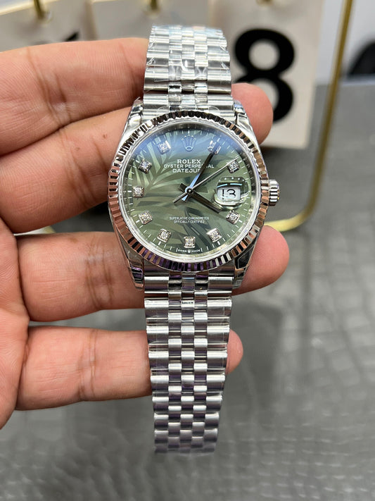 Rolex Datejust 36 mm – Ref. 126234-0055 (Palm Motif Dial)