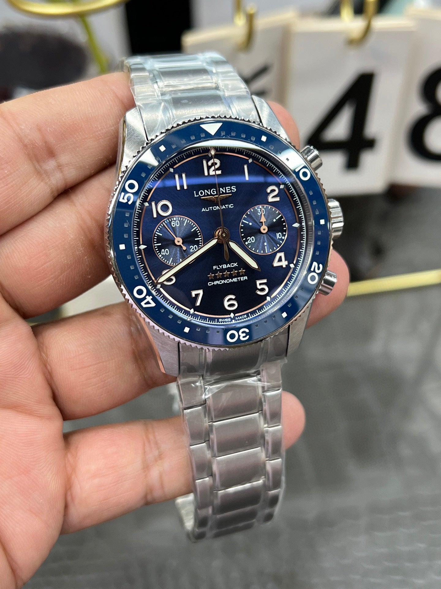 Longines Conquest V.H.P. Chronograph 41 mm – Ref. L3.821.4.93.6