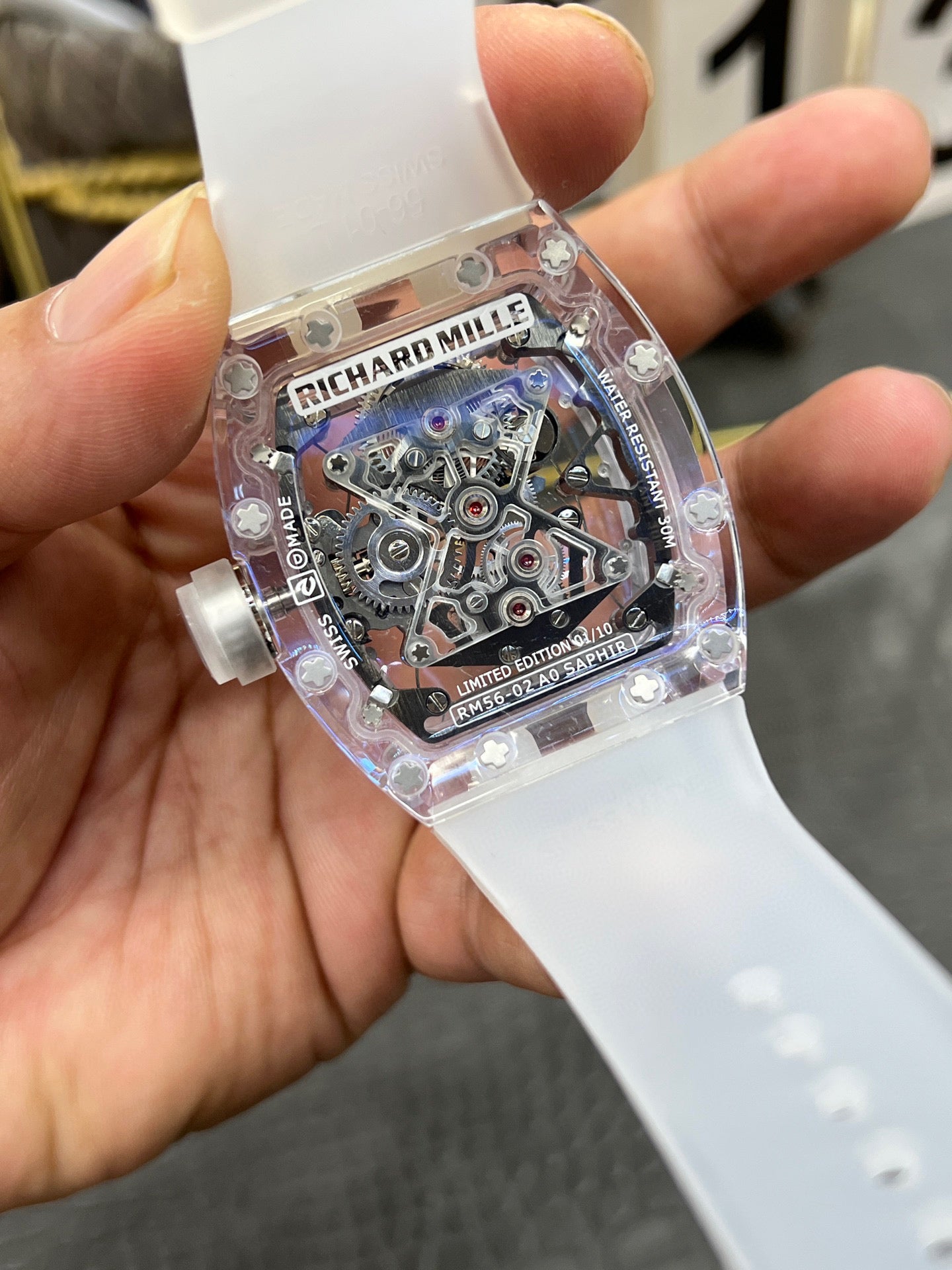 Richard Mille RM 56-02 Sapphire 50.50 mm × 42.70 mm – Ref. RM 56-02