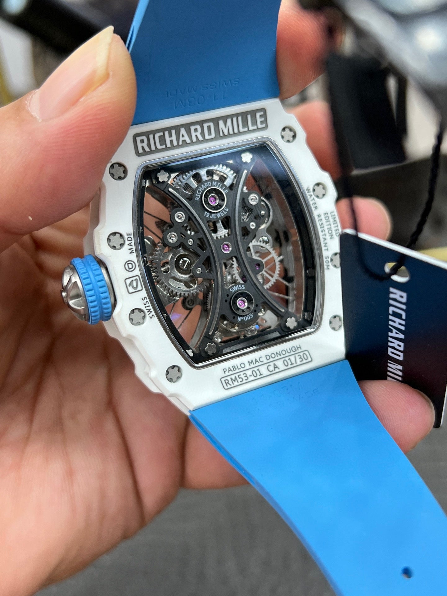 Richard Mille RM 53-01 Tourbillon Pablo Mac Donough 50.00 mm × 42.70 mm – Ref. RM 53-01