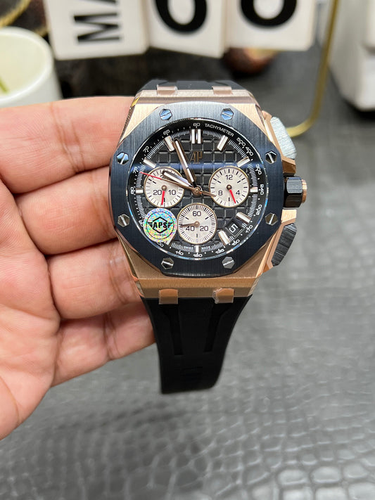 Audemars Piguet Royal Oak Offshore Chronograph Ref. 26420RO.OA.002CA.01 “43mm Pink Gold / Black Ceramic”
