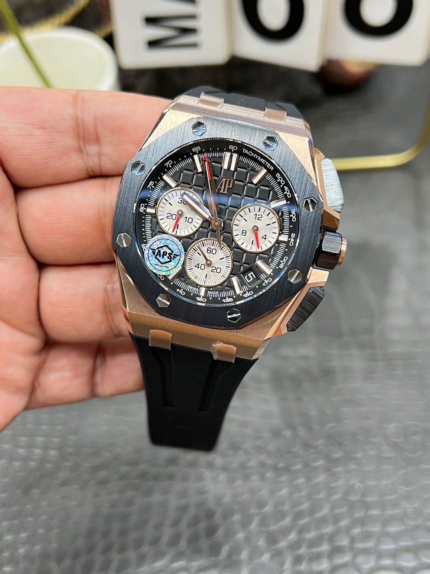 Audemars Piguet Royal Oak Offshore Chronograph Ref. 26420RO.OA.002CA.01 “43mm Pink Gold / Black Ceramic”