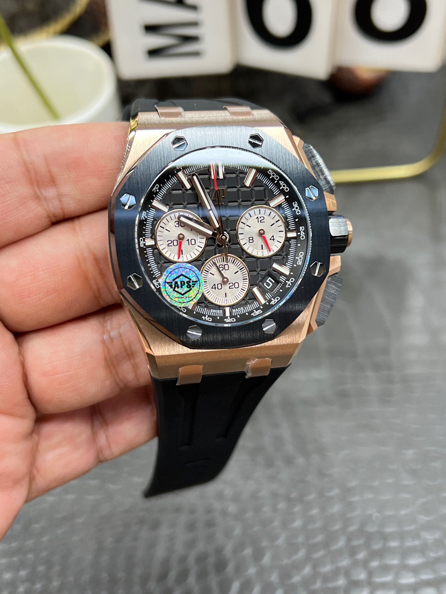 Audemars Piguet Royal Oak Offshore Chronograph Ref. 26420RO.OA.002CA.01 “43mm Pink Gold / Black Ceramic”
