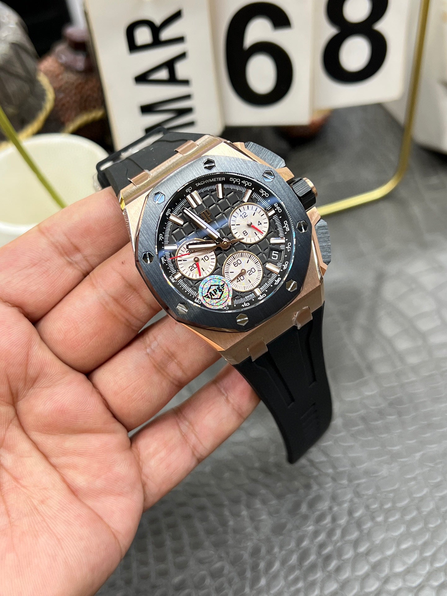 Audemars Piguet Royal Oak Offshore Chronograph Ref. 26420RO.OA.002CA.01 “43mm Pink Gold / Black Ceramic”