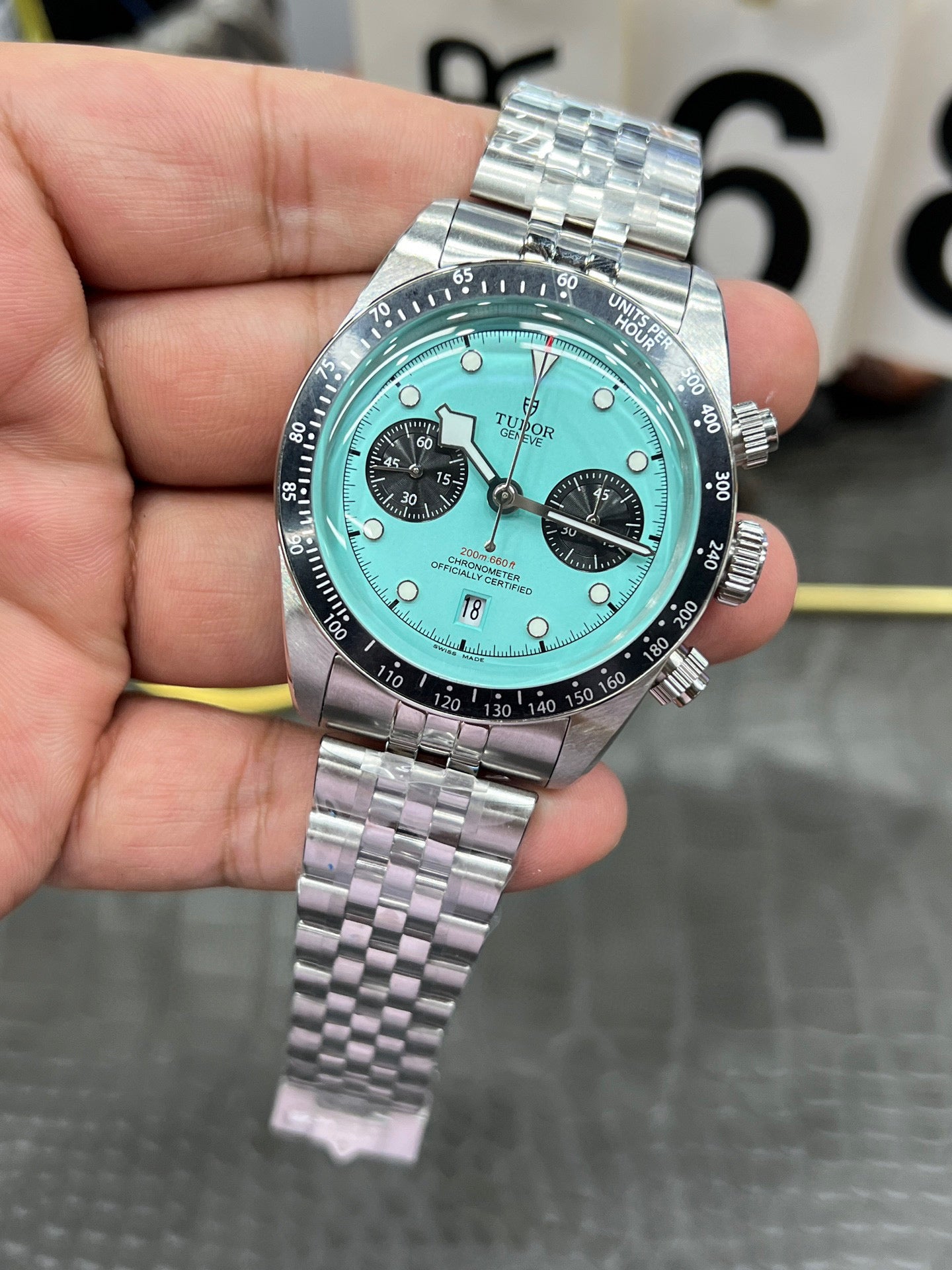 Tudor Black Bay Chrono Ref. M79360N-0024 “41mm Steel / Turquoise Dial”