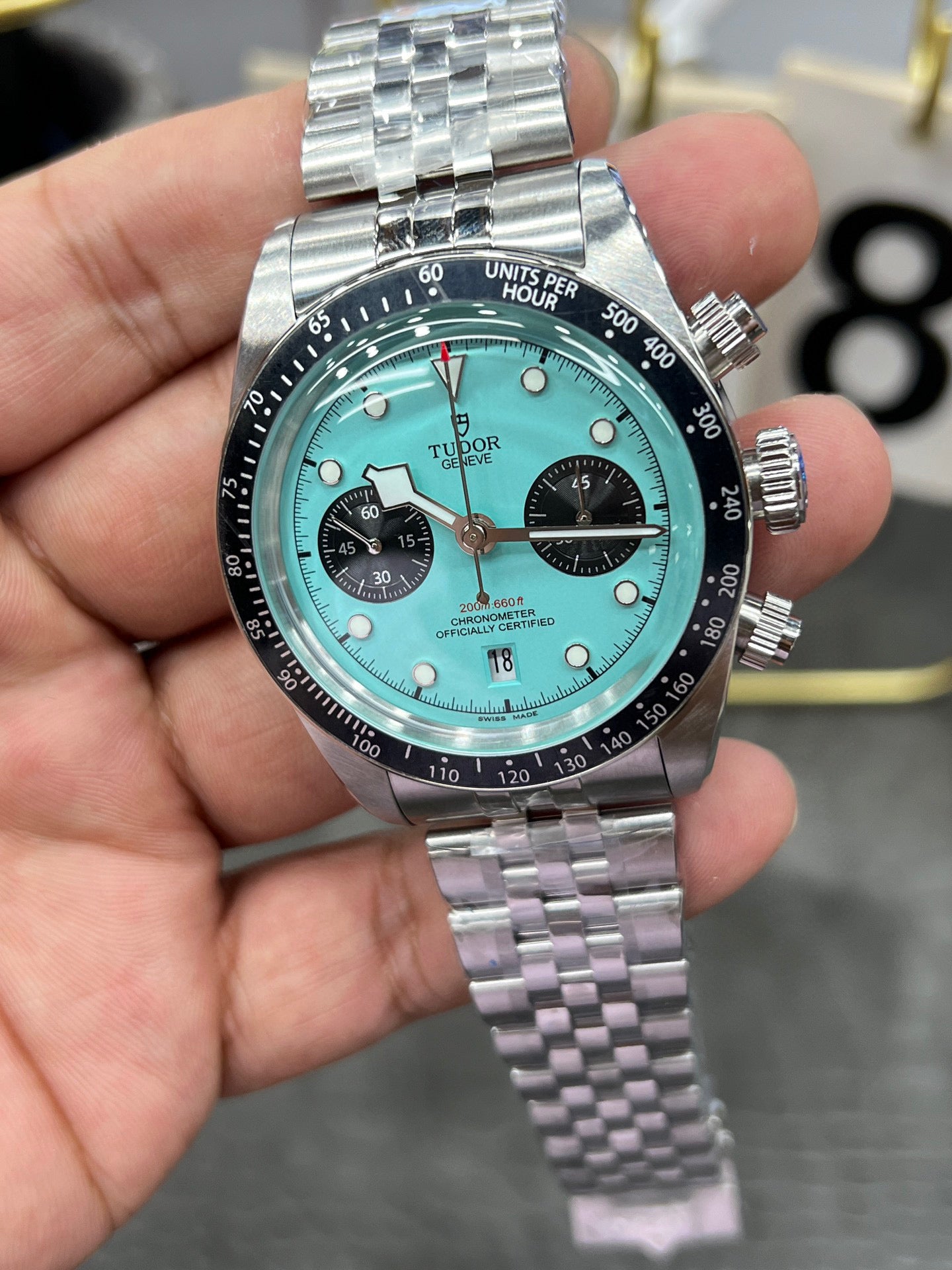 Tudor Black Bay Chrono Ref. M79360N-0024 “41mm Steel / Turquoise Dial”