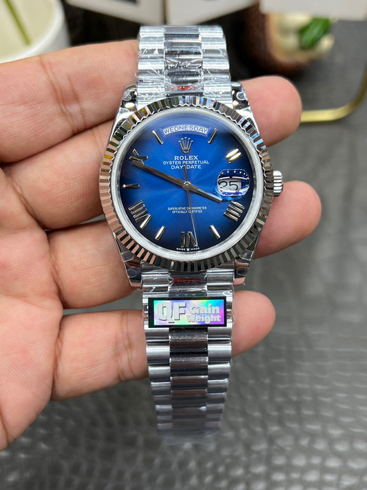 Rolex Day-Date 40 Ref. M228239-0076 “40mm 18-kt White Gold / Blue Ombré Dial”
