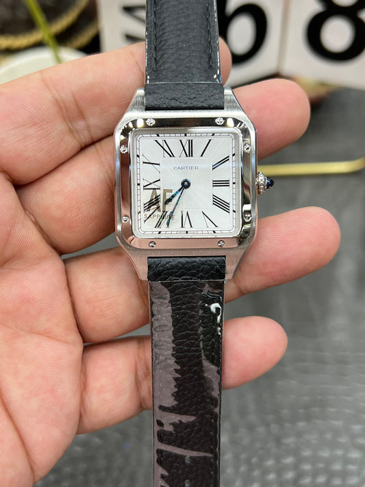 Cartier Santos-Dumont Ref. WSSA0085 “Large Model Steel / Silver Dial”