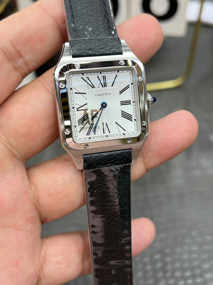 Cartier Santos-Dumont Ref. WSSA0085 “Large Model Steel / Silver Dial”