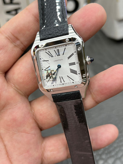 Cartier Santos-Dumont Ref. WSSA0085 “Large Model Steel / Silver Dial”