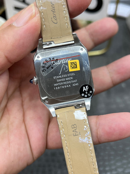 Cartier Santos-Dumont Ref. WSSA0085 “Large Model Steel / Silver Dial”