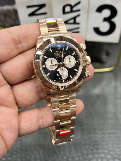 Rolex Cosmograph Daytona Ref. M126505-0001 “40mm Everose Gold / Bright Black & Sundust Dial
