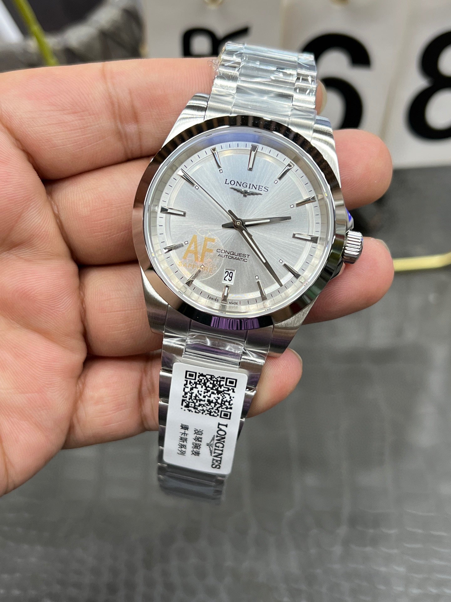Longines Conquest Automatic Ref. L3.830.4.72.6 “41mm Steel / Silver Sunray Dial
