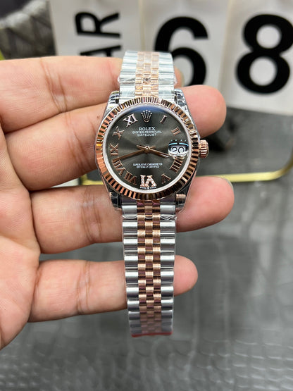 Rolex Datejust 31 Ref. 278271-0030 “31mm Everose Rolesor / Slate Grey Diamond-Dial