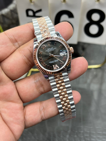 Rolex Datejust 31 Ref. 278271-0030 “31mm Everose Rolesor / Slate Grey Diamond-Dial