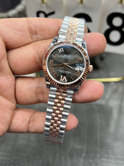 Rolex Datejust 31 Ref. 278271-0030 “31mm Everose Rolesor / Slate Grey Diamond-Dial