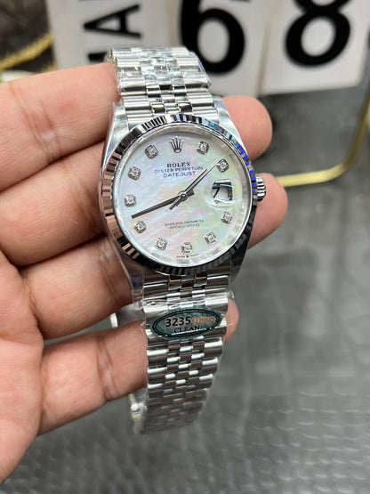 Rolex Datejust 36 Ref. M126234-0020 “36mm Steel & White Gold / Mother-of-Pearl Diamond Dial