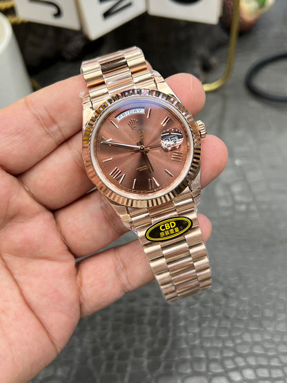 Rolex Day-Date 40 Ref. 228235-0002 “40mm Everose Gold / Chocolate Roman Dial