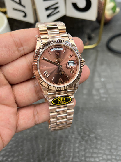 Rolex Day-Date 40 Ref. 228235-0002 “40mm Everose Gold / Chocolate Roman Dial