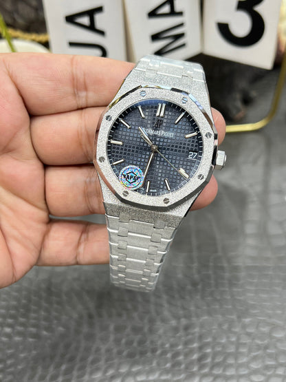 Audemars Piguet Royal Oak Ref. 15500ST “41mm Frosted Steel / Blue Dial