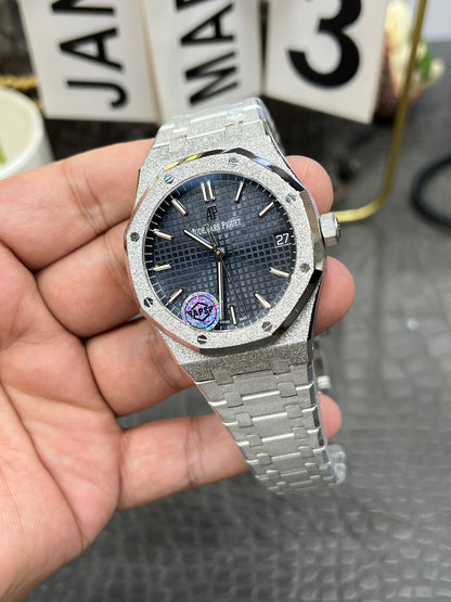 Audemars Piguet Royal Oak Ref. 15500ST “41mm Frosted Steel / Blue Dial