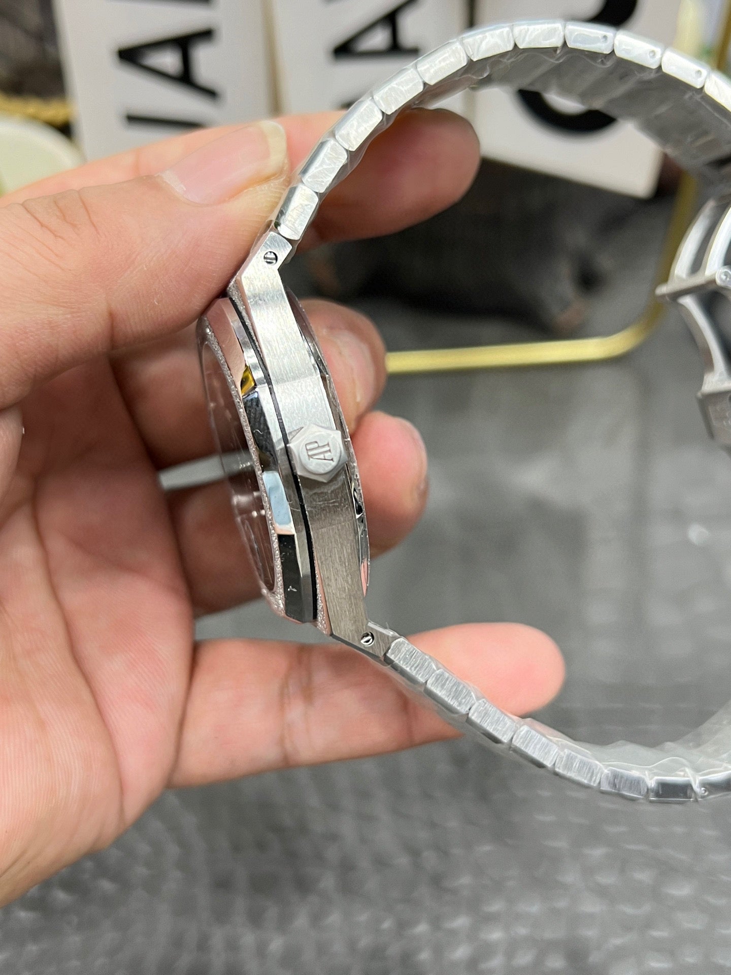 Audemars Piguet Royal Oak Ref. 15500ST “41mm Frosted Steel / Blue Dial