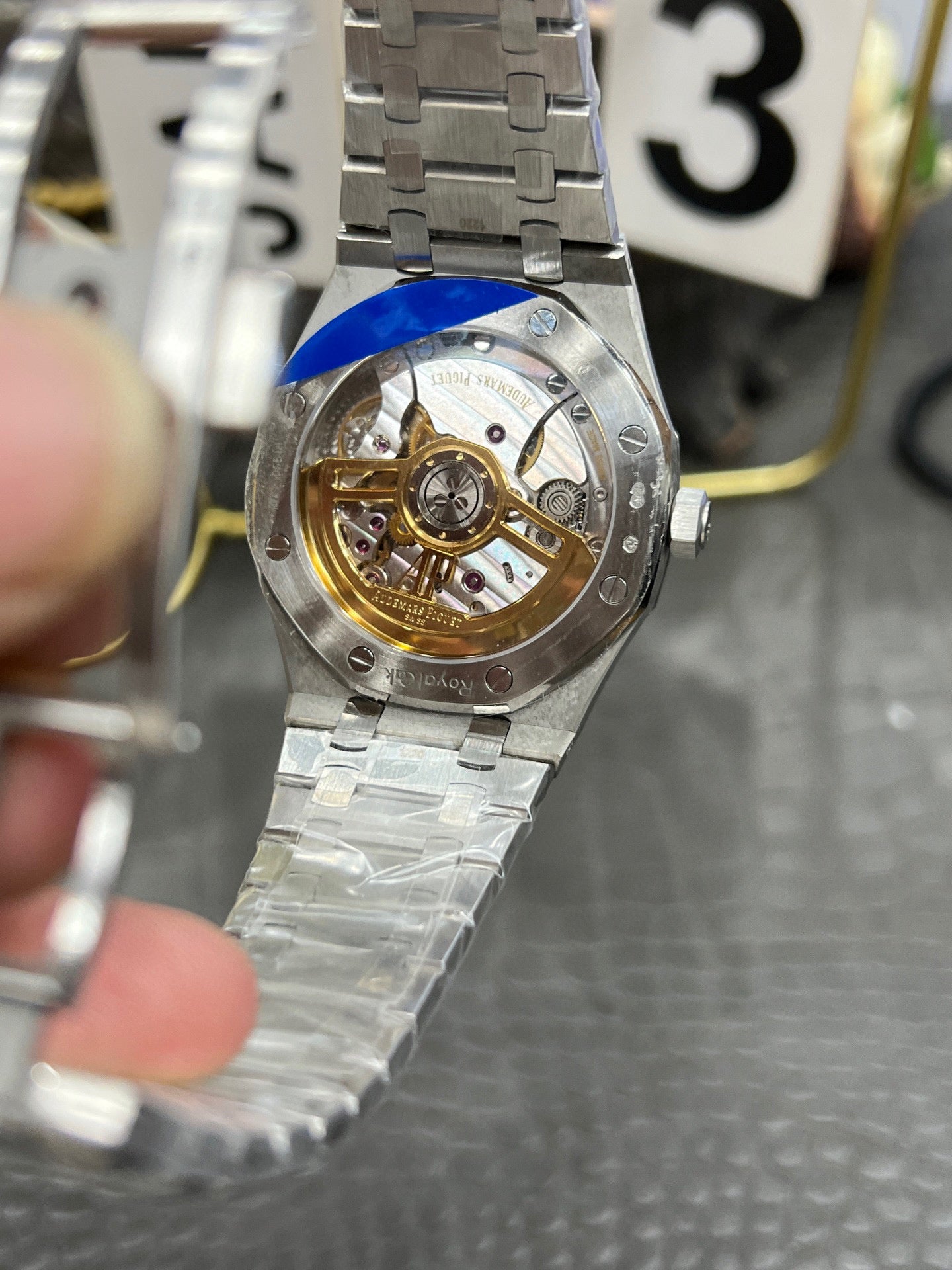Audemars Piguet Royal Oak Ref. 15500ST “41mm Frosted Steel / Blue Dial
