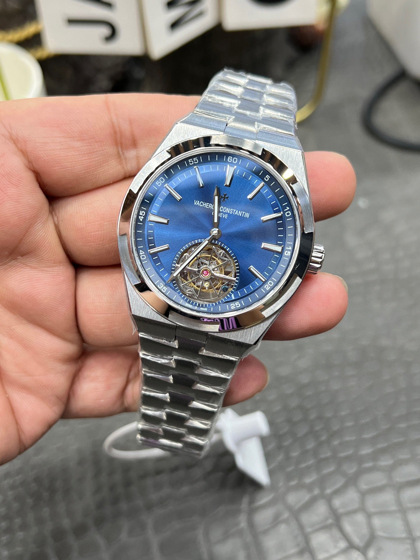Vacheron Constantin Overseas Tourbillon Ref. 6000V/110A-B544 “42.5mm Stainless Steel / Blue Dial