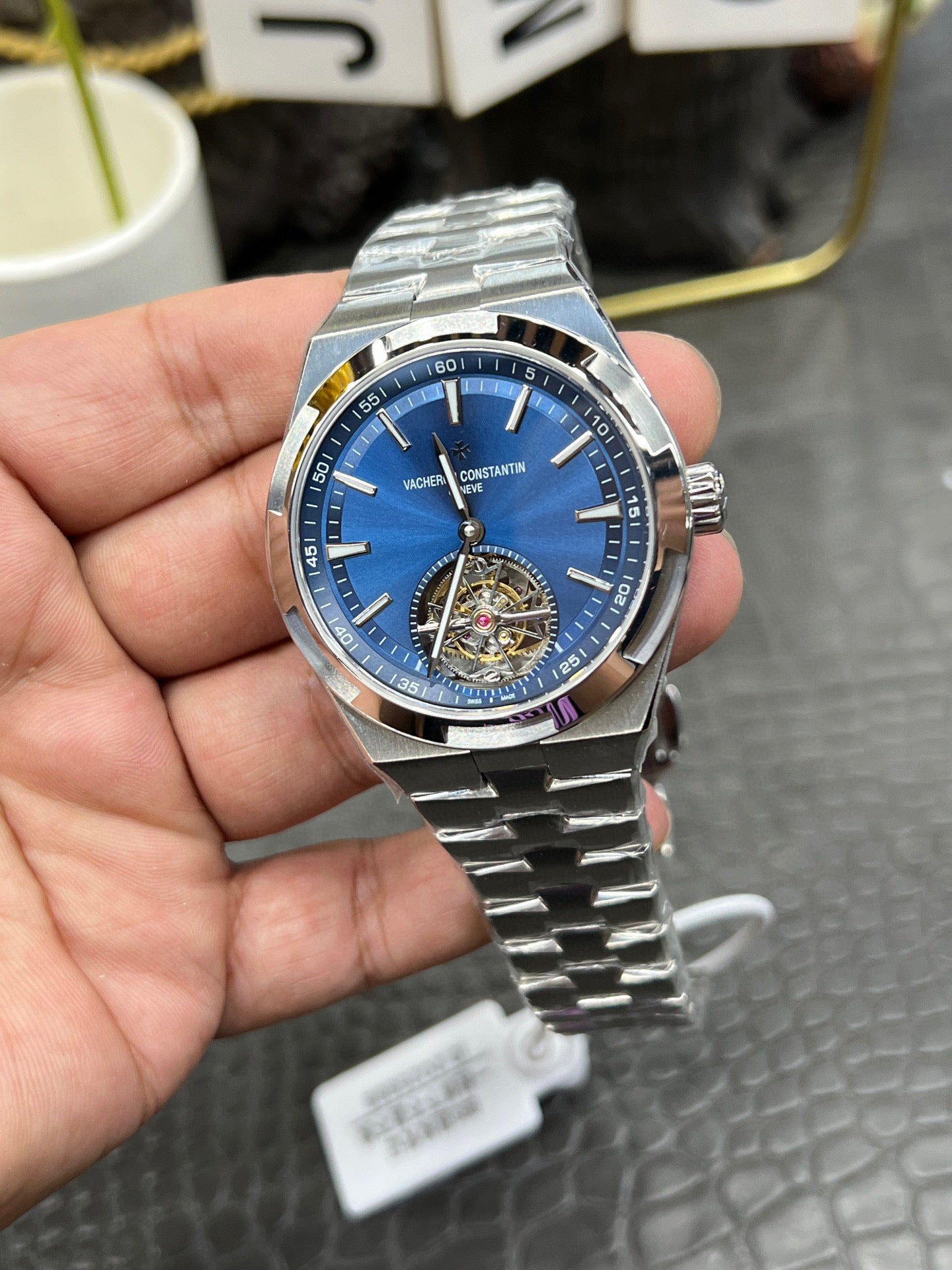 Vacheron Constantin Overseas Tourbillon Ref. 6000V/110A-B544 “42.5mm Stainless Steel / Blue Dial
