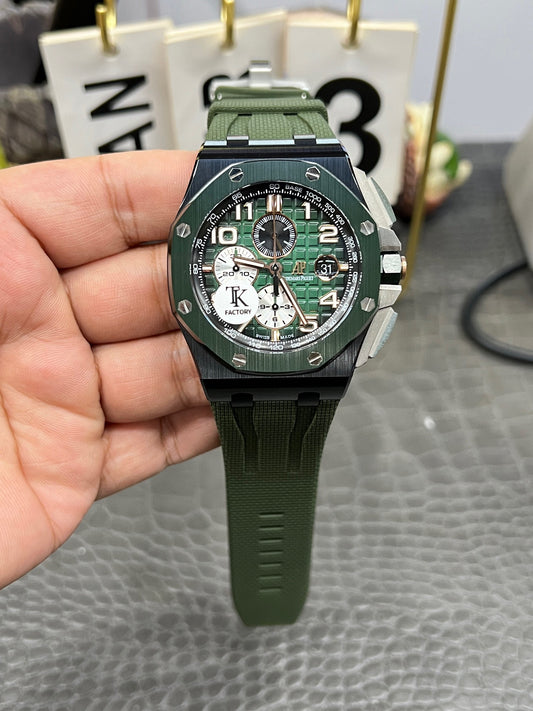 Audemars Piguet Royal Oak Offshore Ref. 26405CE.OO.A056CA.01 “44mm Green Ceramic / Smoked Green Dial
