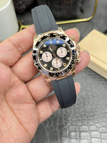 Rolex Cosmograph Daytona Ref. M126515LN-0004 “40mm Everose Gold / Diamond-Set Black & Sundust Dial