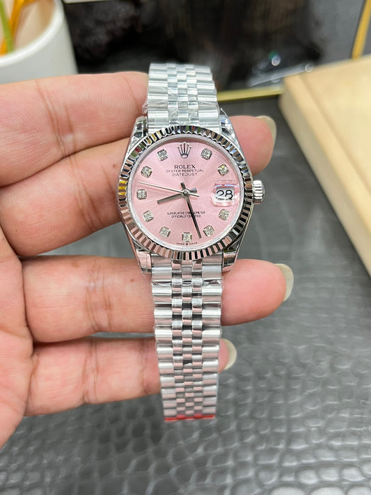 Rolex Datejust 31 Ref. M278274-0032 “31mm Oystersteel and White Gold / Pink Diamond-Set Dial