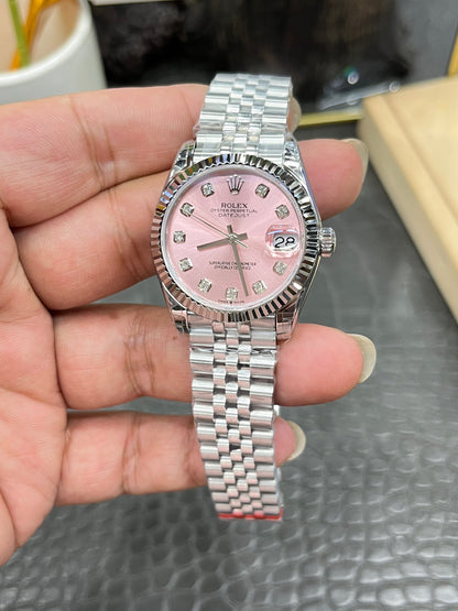 Rolex Datejust 31 Ref. M278274-0032 “31mm Oystersteel and White Gold / Pink Diamond-Set Dial