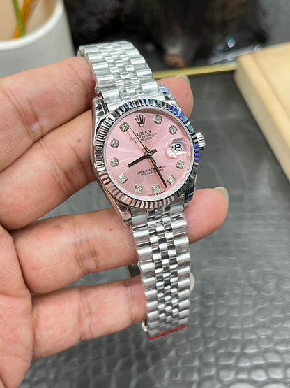 Rolex Datejust 31 Ref. M278274-0032 “31mm Oystersteel and White Gold / Pink Diamond-Set Dial